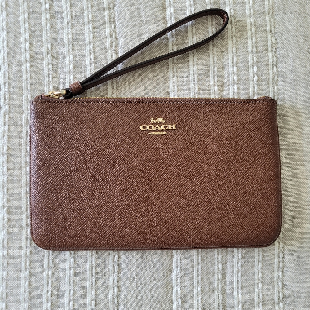 Coach Leather Wristlet Wallet